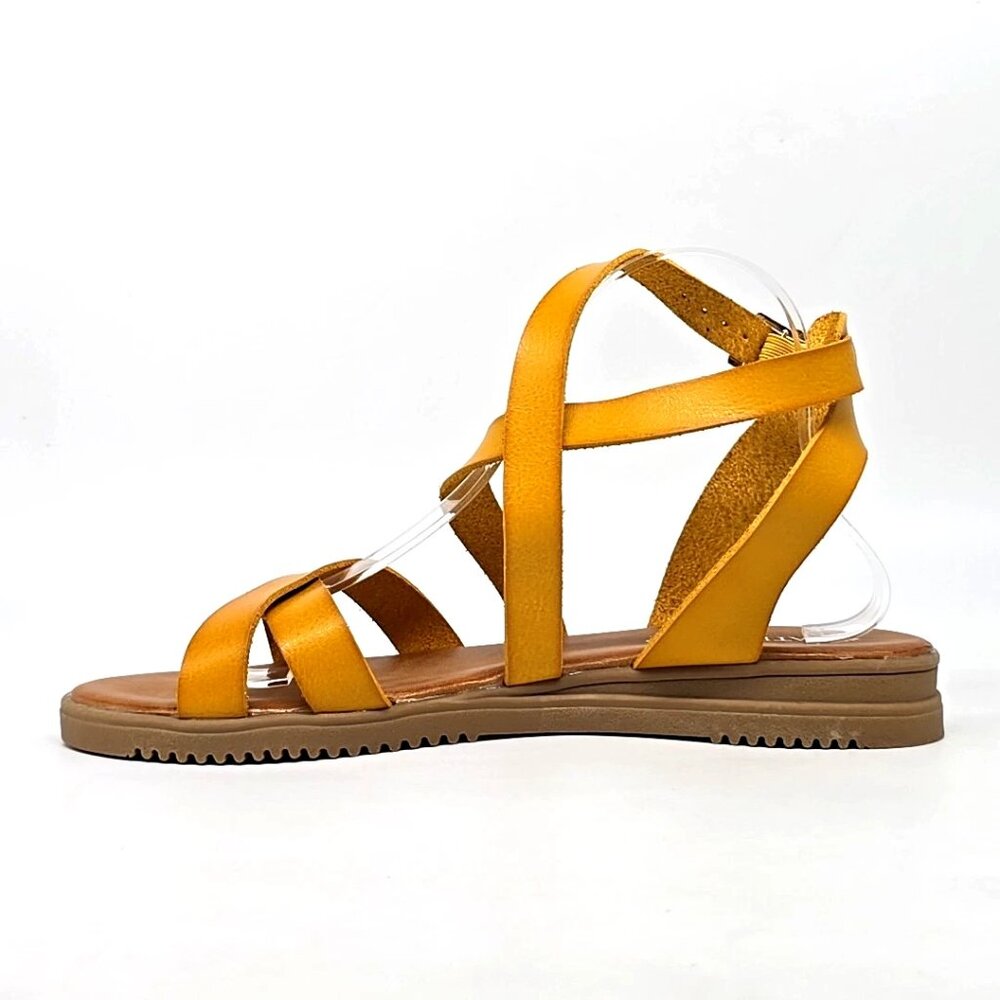 Patrizia by Spring Step ANGHAL Golden Tan Strappy Sandals Women's Size US 9.5 - Picture 7 of 12